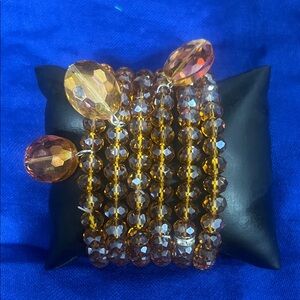 Amber Crystal  Stack  Bracelet - Women Jewelry